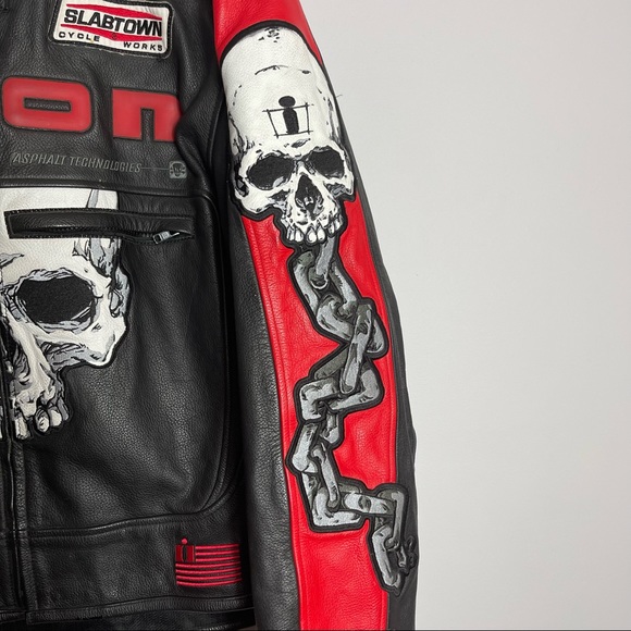 icon motorhead skull leather jacket